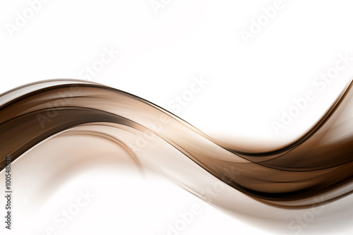 Abstract Brown Wave Design Background