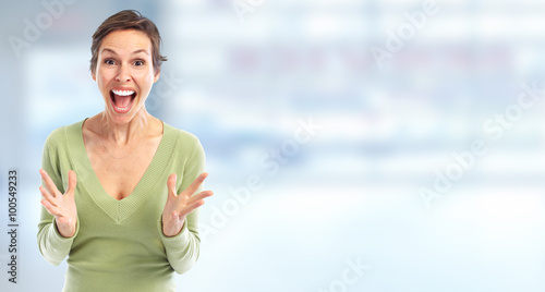 Happy young woman. Free Download Happy young woman. - GFXLoad