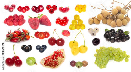 set of berries