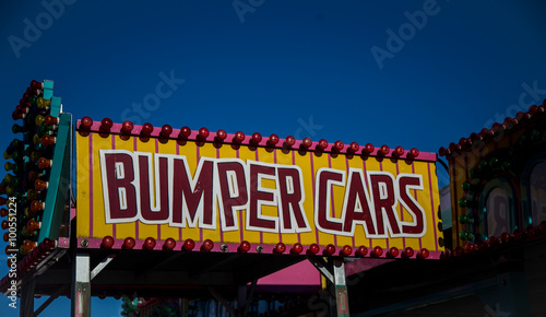 bumper cars sign