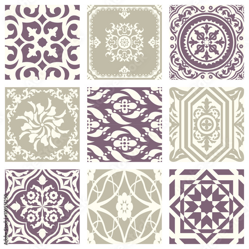 Classic vintage elegant pastel violet seamless abstract pattern 25 