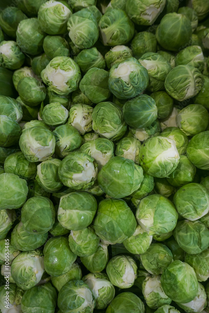 group of green cabbages in supermarket background. fresh and raw food ingredient in close up detail view group of green cabbages in supermarket background. fresh and raw food ingredient in close up detail view