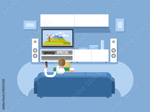 Interior home cinema