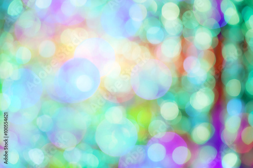 abstract green and purple light of bokeh background