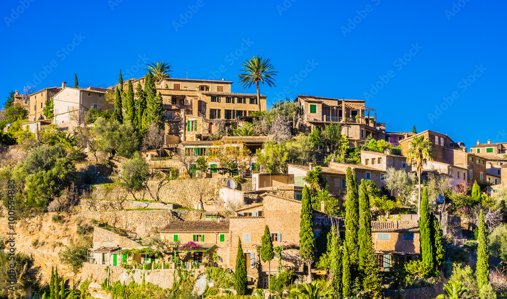 Picturesque view of a old mountain village