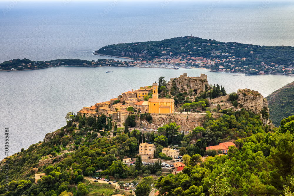 Eze is a small old Village in Alpes-Maritimes department in southern France, not far from Nice. Church Our Lady of Assumption was built by an Italian architect Spinelli between 1764 and 1778 in Eze.