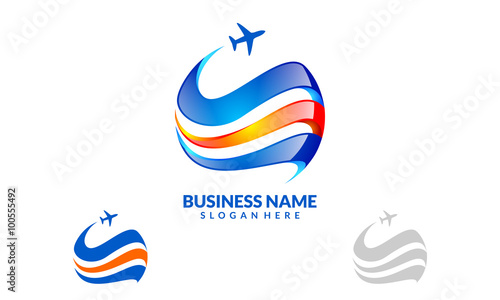 global travel and tour vector, logo, design 2