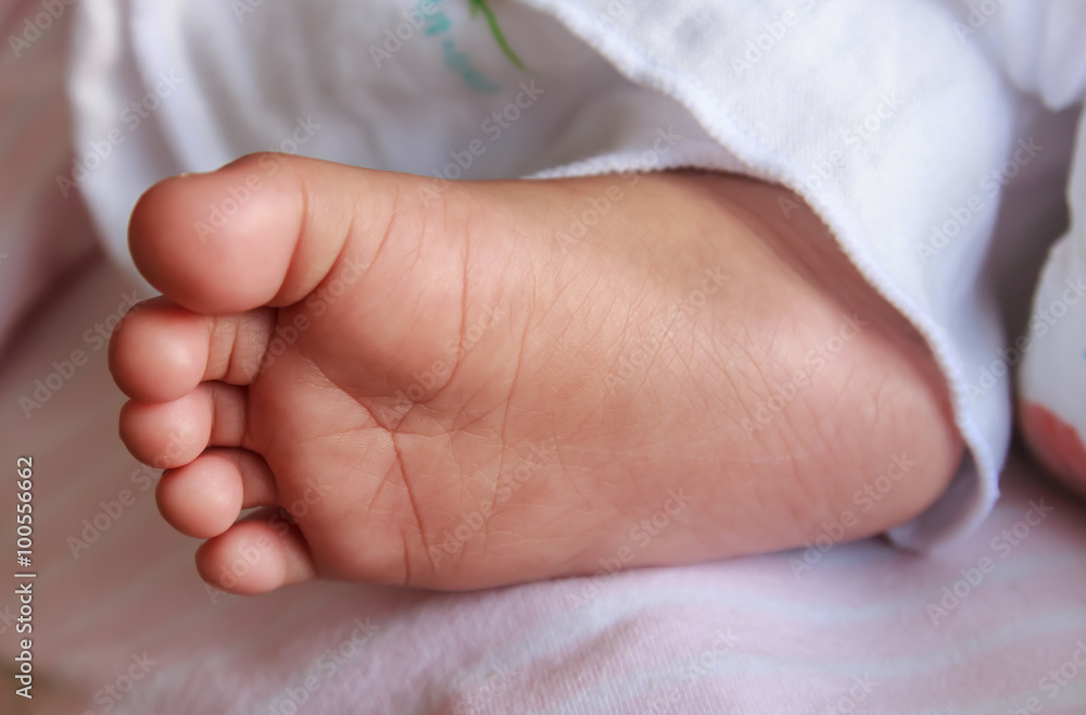 Photo of newborn baby feet Photo of newborn baby feet