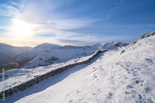 Lake District Mountains in Winter. © Duncan Andison