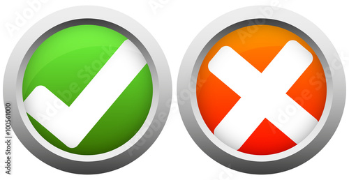 YES and NO buttons