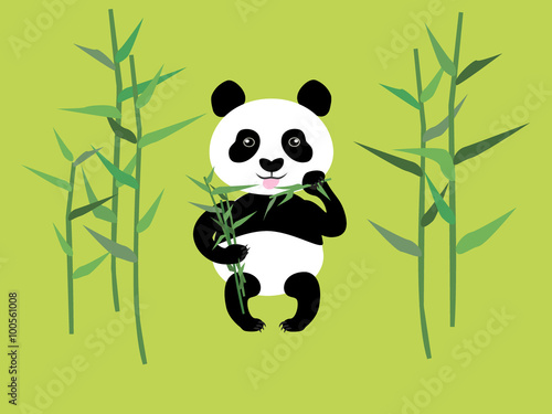 Fototapeta Naklejka Na Ścianę i Meble -  Panda and bamboo
