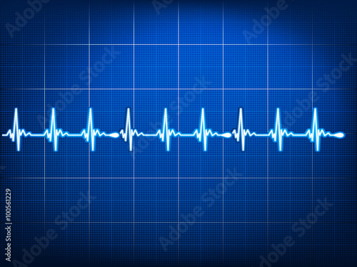 Abstract heart beats cardiogram. EPS 10