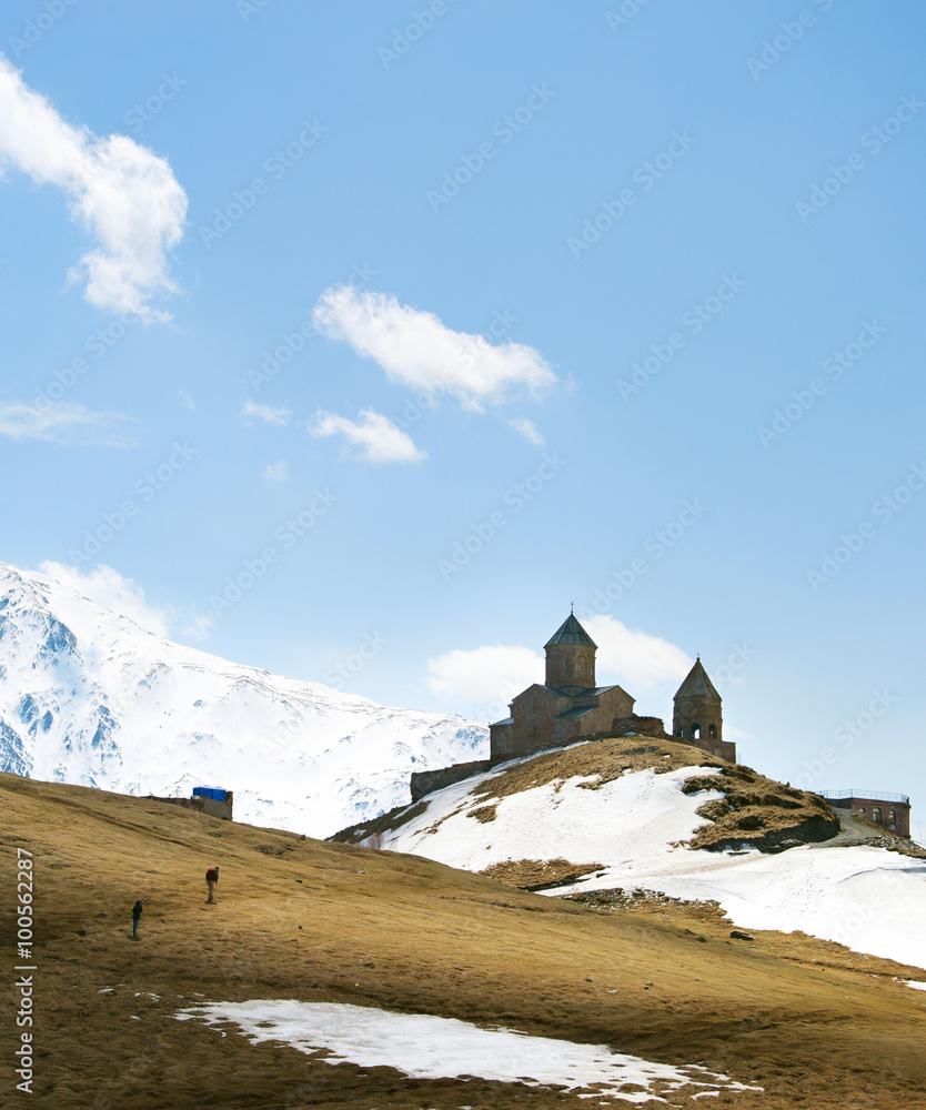Famous Georgian Mountains church