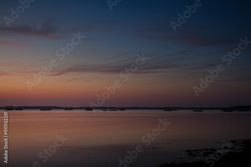 Romantischer Sonnenuntergang an der Ostsee