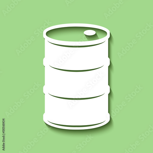 Logo baril. Pétrole.