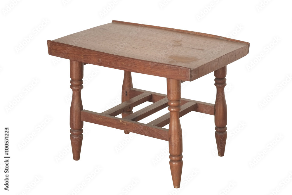 Fototapeta premium Small table / Small table on white background.