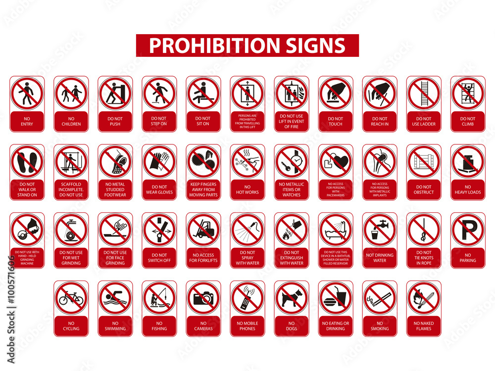 © benjamingrafico - señales de prohibicion © benjamingrafico - señales de prohibicion