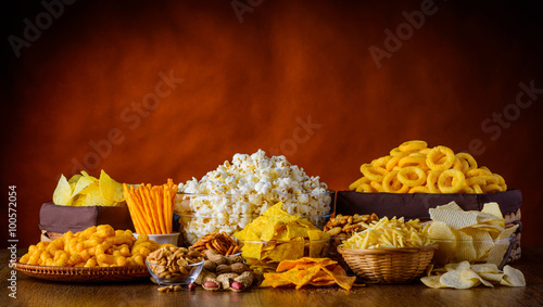 Snacks, Nuts and Popcorn photo
