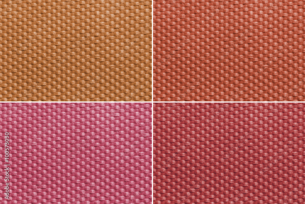 Fototapeta premium Set fabric texture background