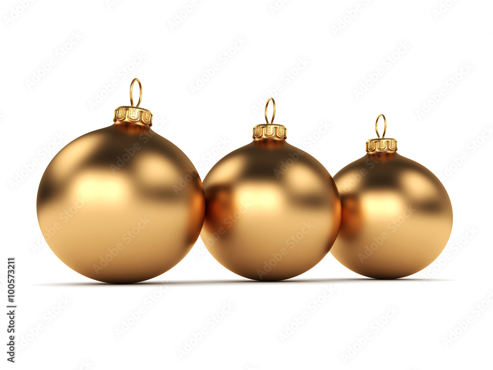 Gold Christmas ball Gold Christmas ball