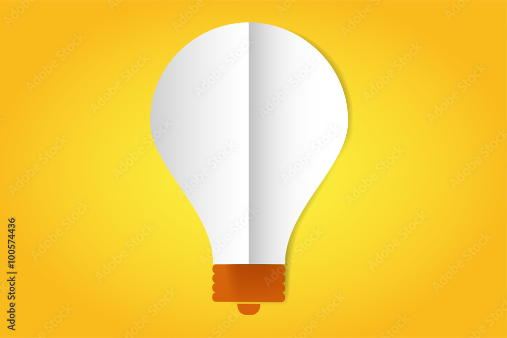 Bulb lamp flat style icon isolated Bulb lamp flat style icon isolated