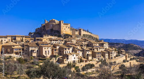 Alquezar - beautiful medieval village in Aragon mountains. Spain
