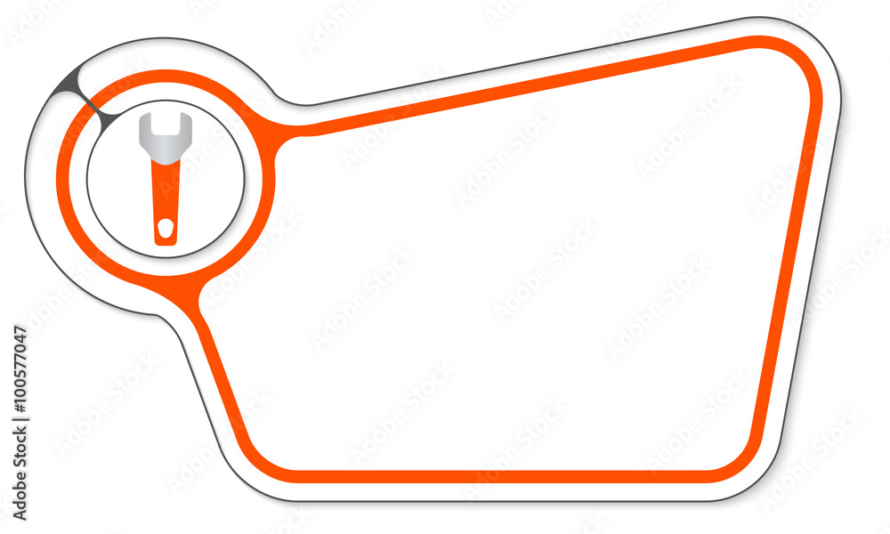 Abstract box with an internal frame for your text and spanner Abstract box with an internal frame for your text and spanner