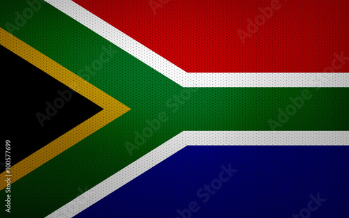 Closeup of South Africa flag © amironov