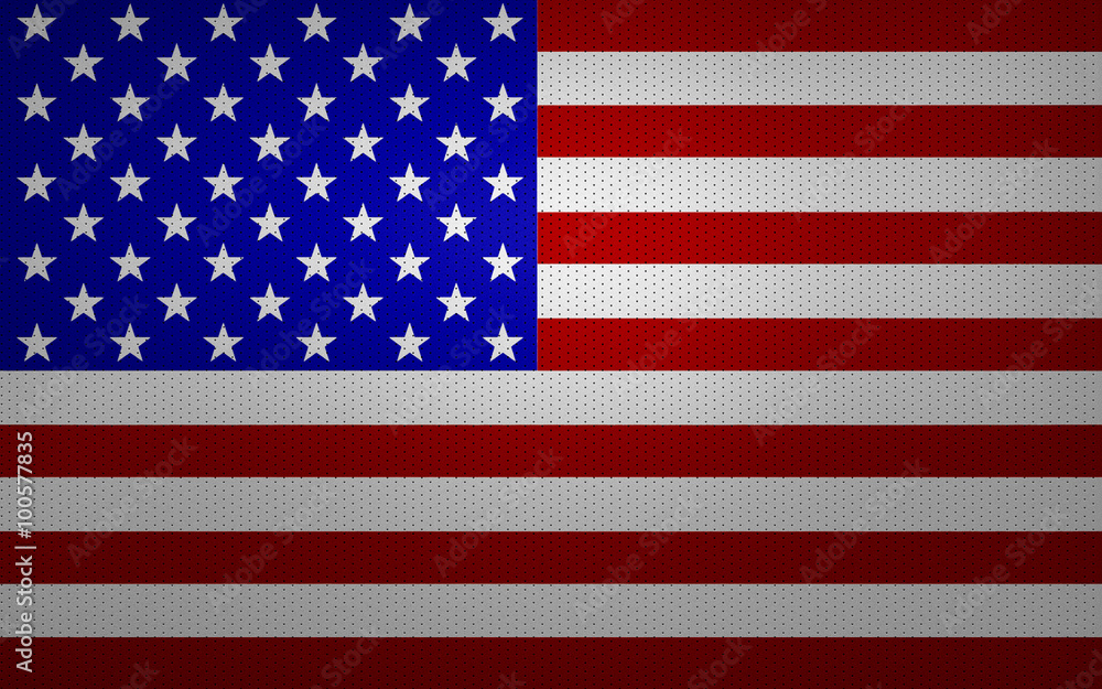 Naklejka premium Closeup of USA flag