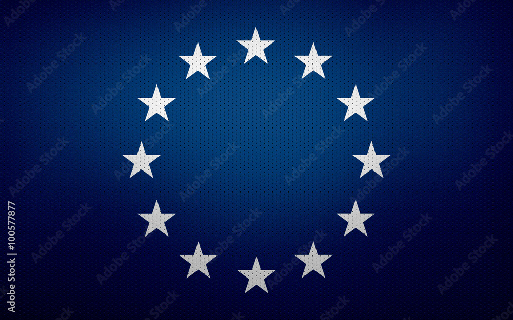 Closeup of European Union (EU) flag Closeup of European Union (EU) flag