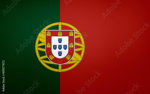Closeup of Portugal flag