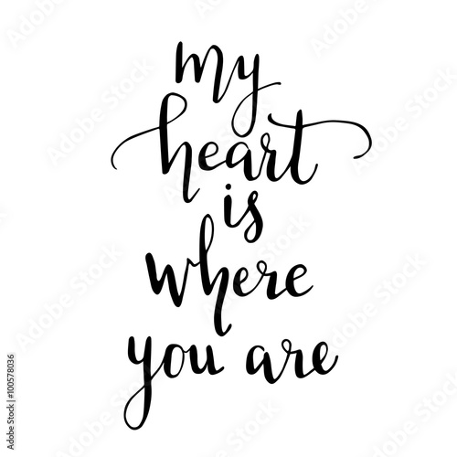 my heart is where you are