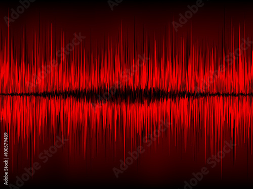 Abstract waveform vector background. EPS 8
