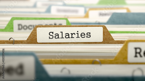 Salaries on Business Folder in Catalog. photo