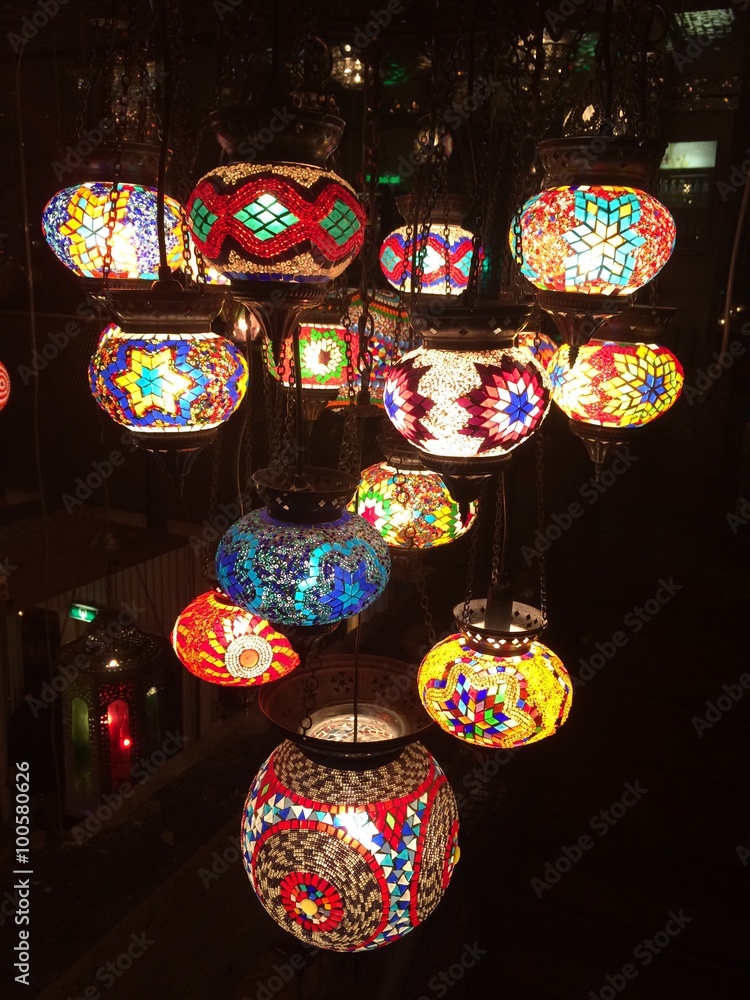 Colorful Moroccan lights