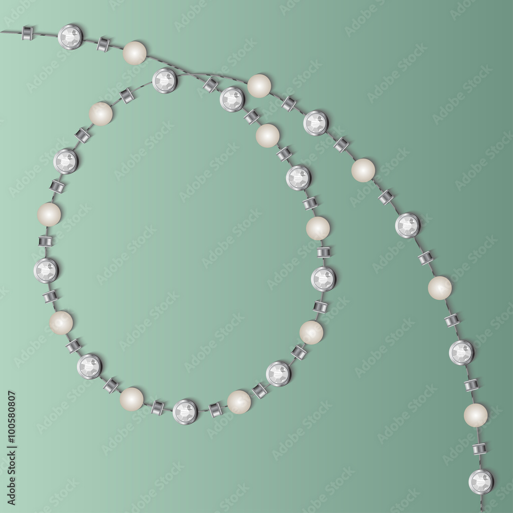 Abstract Vector illustration with jewelery elements. Abstract Vector illustration with jewelery elements.