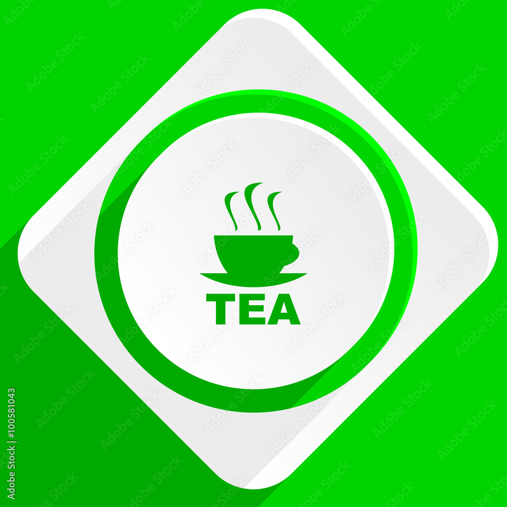 tea green flat icon