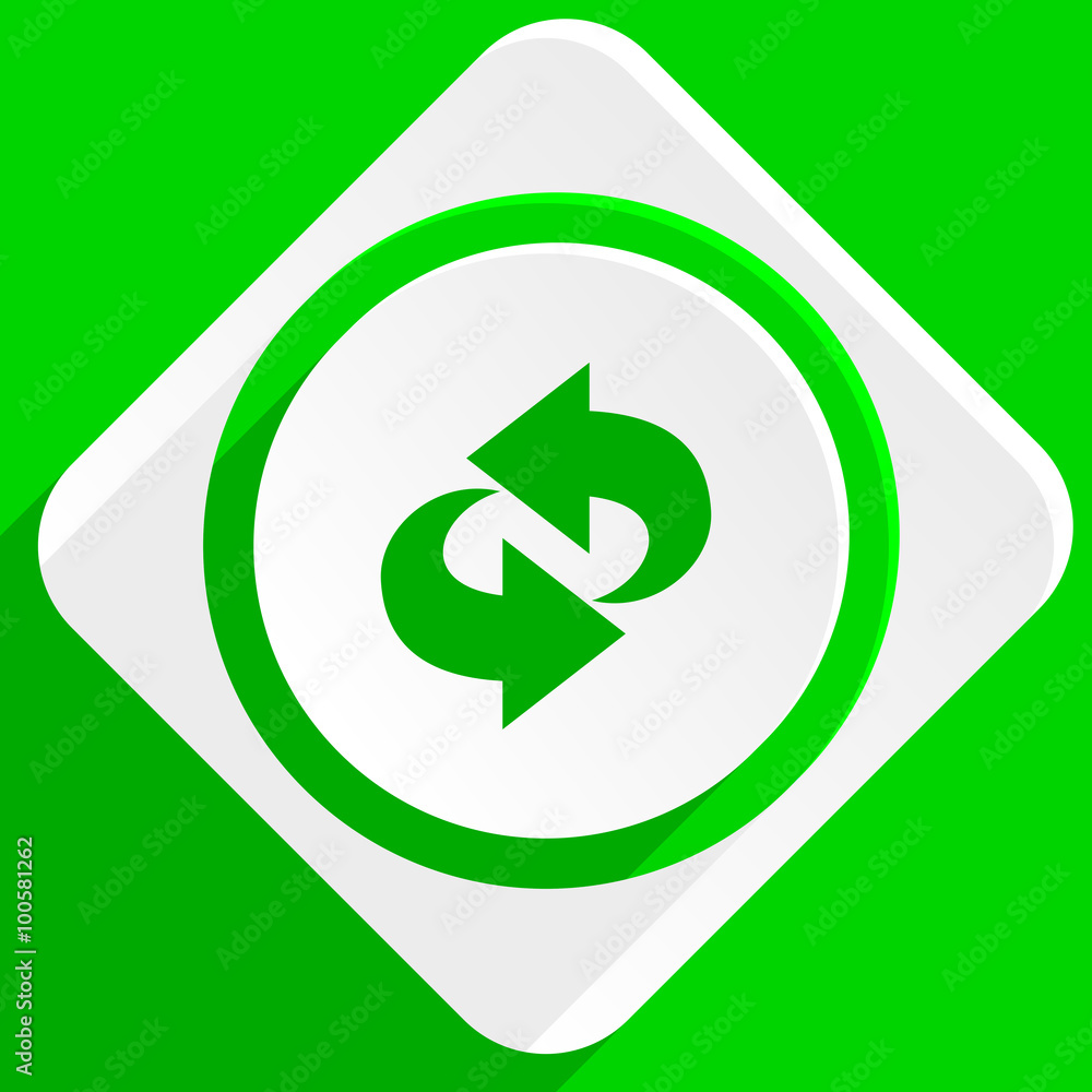 rotation green flat icon rotation green flat icon
