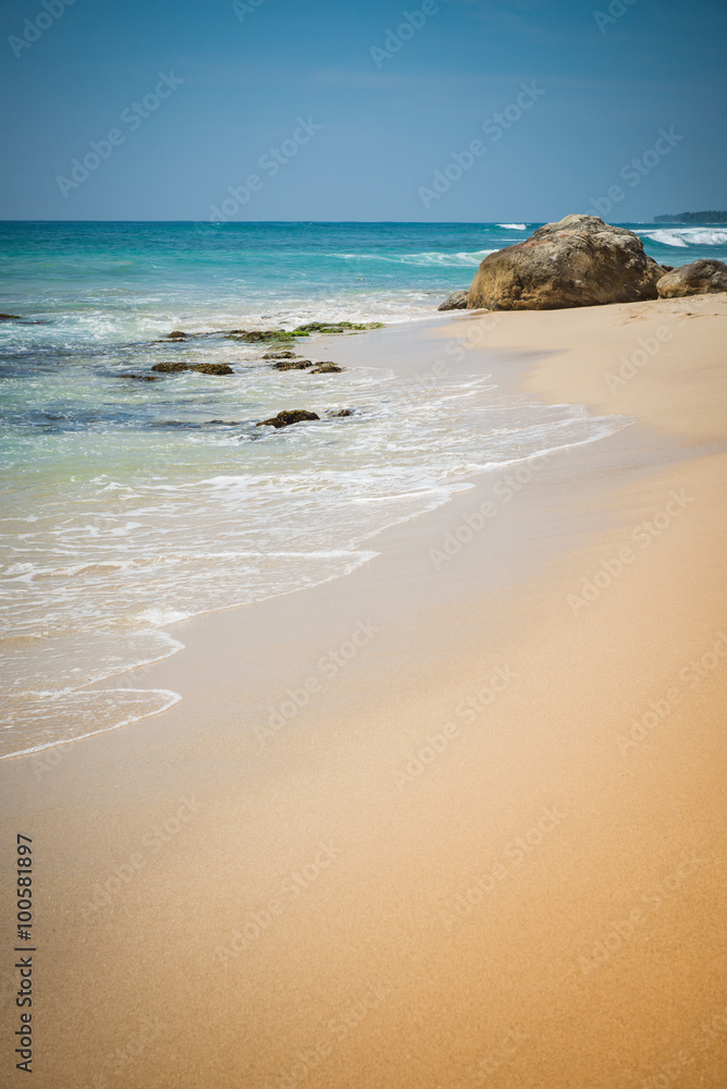 Sand beach in Sri Lanka