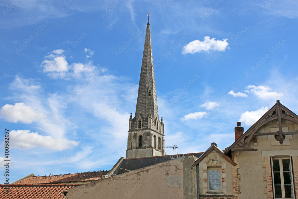 St Pierre du Marche church tower, Loudun