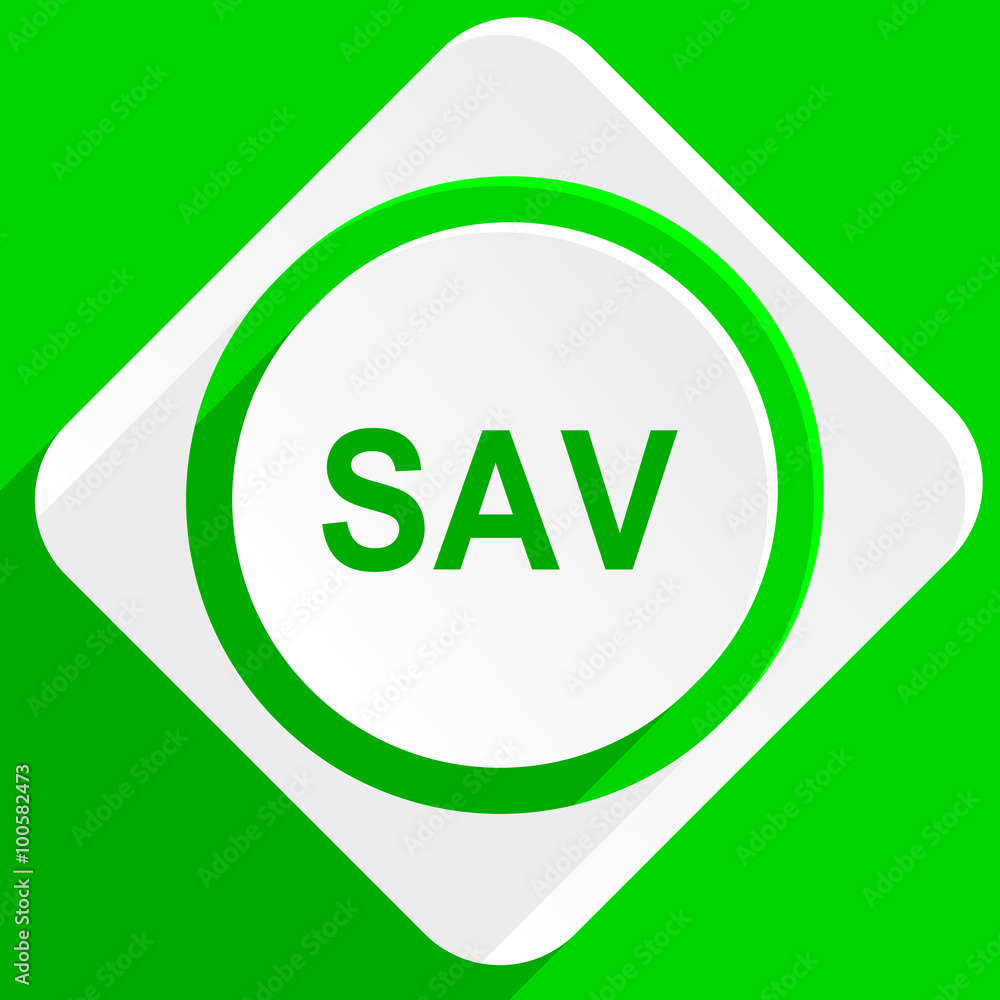 sav green flat icon sav green flat icon