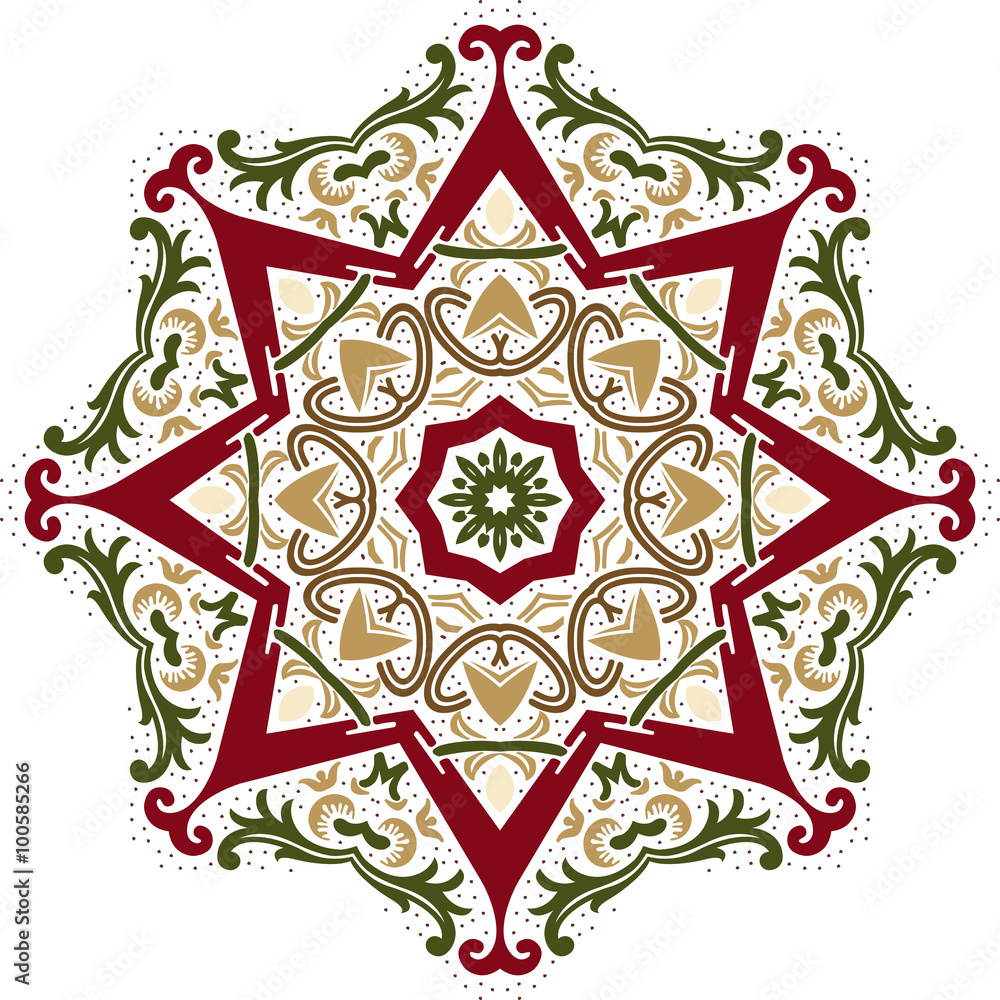 Mandala ethnic indian illustration design