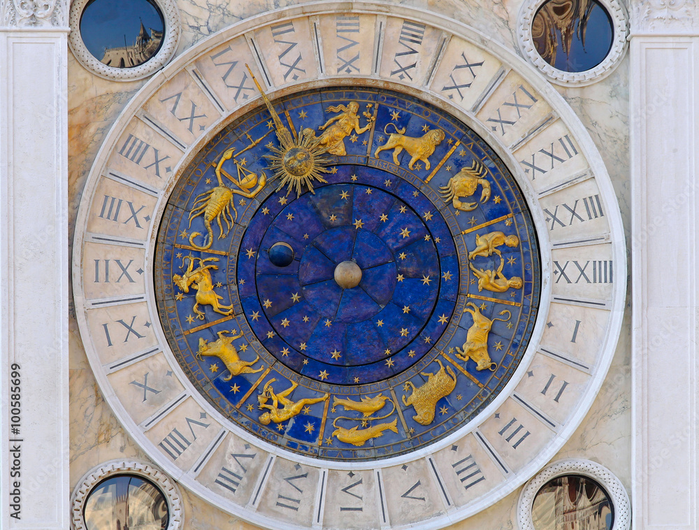 Astrology clock San Marco