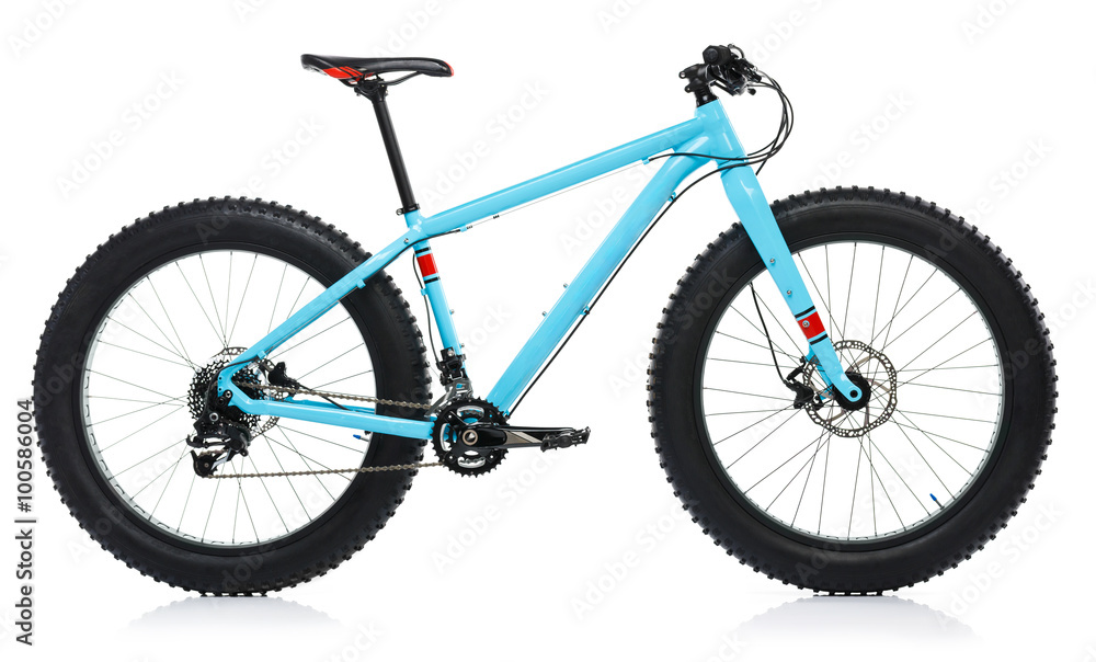 New blue bicycle isolated on a white New blue bicycle isolated on a white