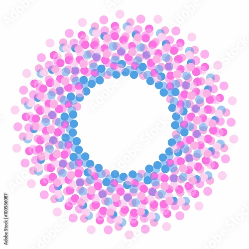 Wallpaper Mural frame with round elements with place for your text Torontodigital.ca