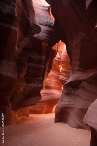 Arizona-Antelope Canyon. When walking through this spectacular environment, one is in awe of the beauty that nature has created.