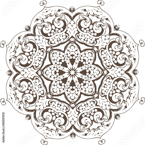 Mandala ethnic indian illustration design