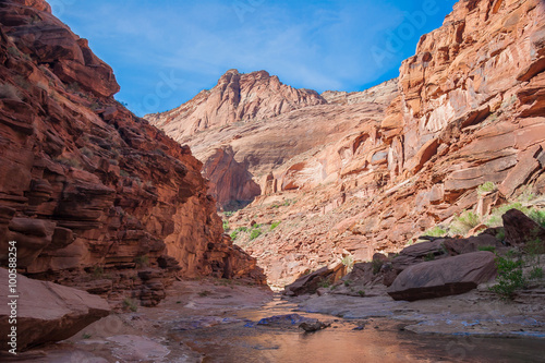 AZ-UT-Paria Canyon-Vermillion Cliffs Wilderness. The Paria Canyon multi-day backpack is a spectacular trip down this remote slot canyon  with hundreds of stream crossings.