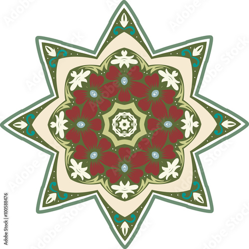 Mandala ethnic indian illustration design