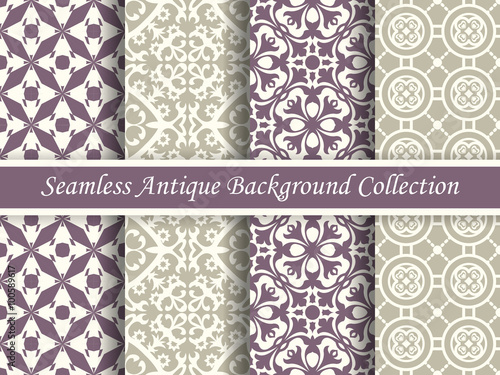 Antique seamless background collection_21